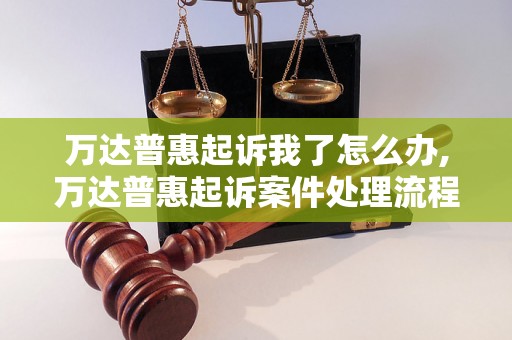 万达普惠起诉我了怎么办,万达普惠起诉案件处理流程详解