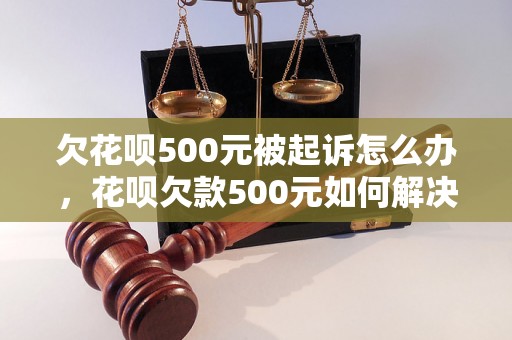 欠花呗500元被起诉怎么办，花呗欠款500元如何解决