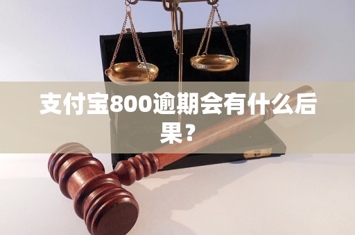 支付宝800逾期会有什么后果？