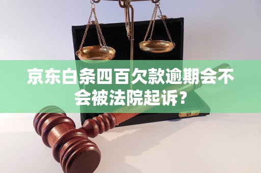 京东白条四百欠款逾期会不会被法院起诉？