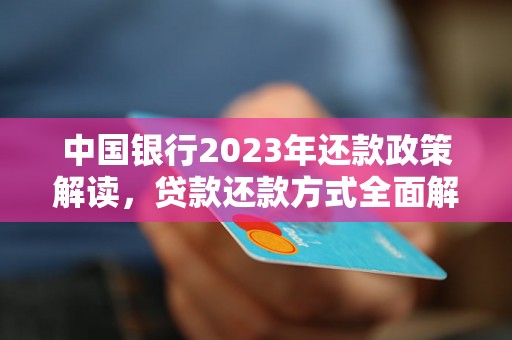 中国银行2023年还款政策解读，贷款还款方式全面解析