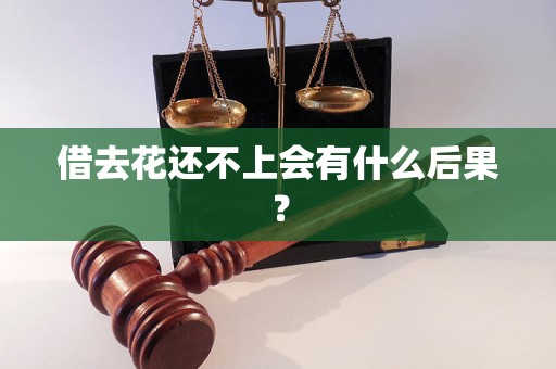 借去花还不上会有什么后果？