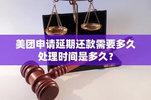 美团申请延期还款需要多久处理时间是多久？