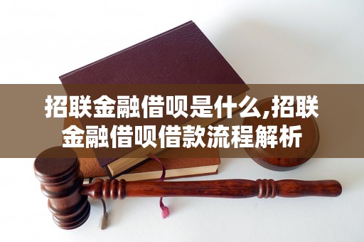 招联金融借呗是什么,招联金融借呗借款流程解析