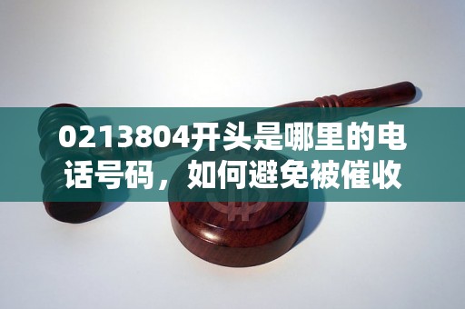 0213804开头是哪里的电话号码，如何避免被催收