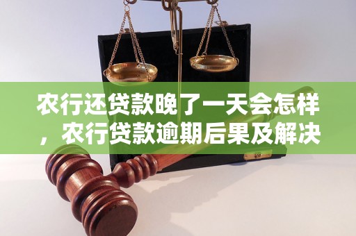 农行还贷款晚了一天会怎样，农行贷款逾期后果及解决方法