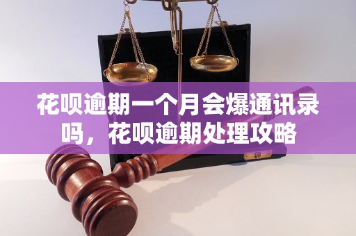 花呗逾期一个月会爆通讯录吗，花呗逾期处理攻略