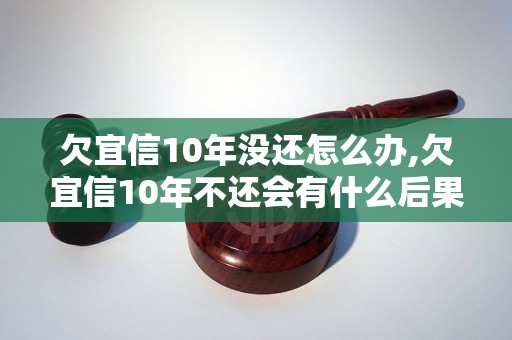 欠宜信10年没还怎么办,欠宜信10年不还会有什么后果