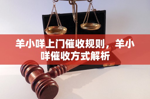 羊小咩上门催收规则，羊小咩催收方式解析