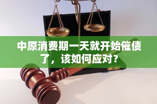 中原消费期一天就开始催债了，该如何应对？