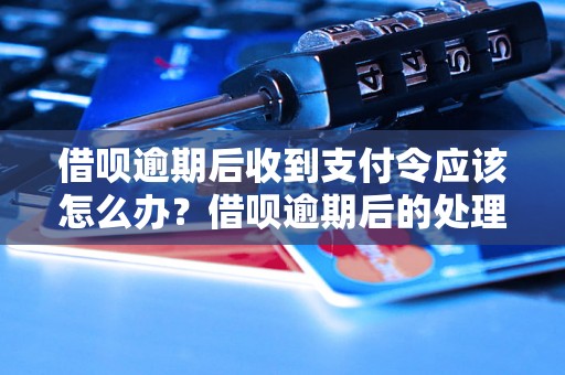 借呗逾期后收到支付令应该怎么办？借呗逾期后的处理方法详解