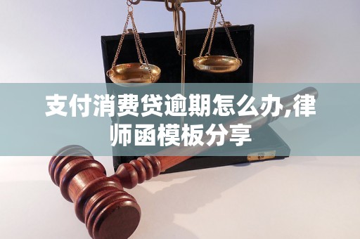 支付消费贷逾期怎么办,律师函模板分享