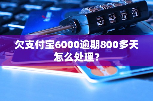 欠支付宝6000逾期800多天怎么处理？