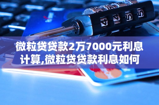 微粒贷贷款2万7000元利息计算,微粒贷贷款利息如何计算