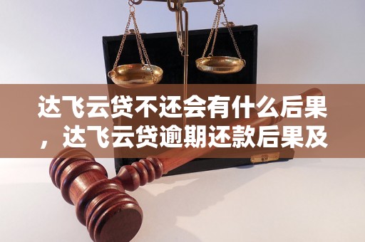 达飞云贷不还会有什么后果，达飞云贷逾期还款后果及处理方式