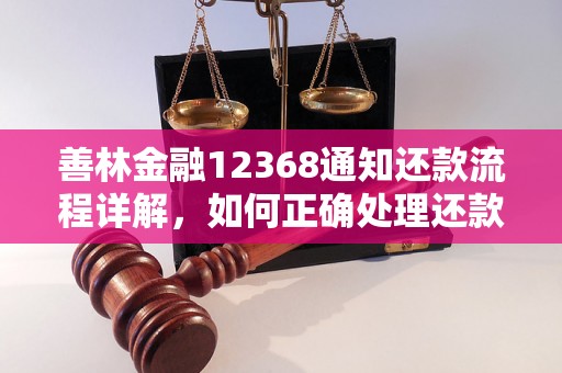 善林金融12368通知还款流程详解，如何正确处理还款问题