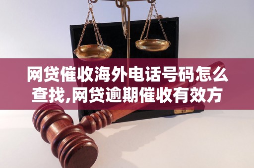 网贷催收海外电话号码怎么查找,网贷逾期催收有效方式