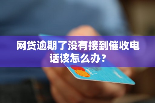 网贷逾期了没有接到催收电话该怎么办？