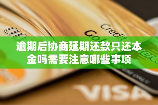 逾期后协商延期还款只还本金吗需要注意哪些事项