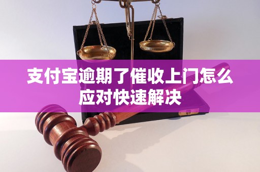 支付宝逾期了催收上门怎么应对快速解决