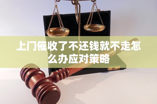 上门催收了不还钱就不走怎么办应对策略