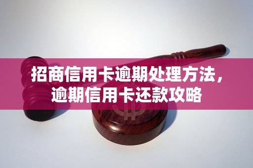 招商信用卡逾期处理方法，逾期信用卡还款攻略