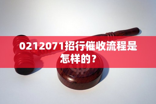 0212071招行催收流程是怎样的？