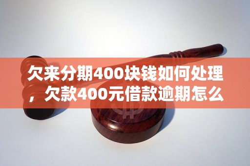 欠来分期400块钱如何处理，欠款400元借款逾期怎么办