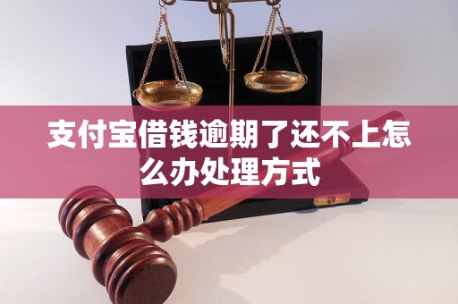 支付宝借钱逾期了还不上怎么办处理方式