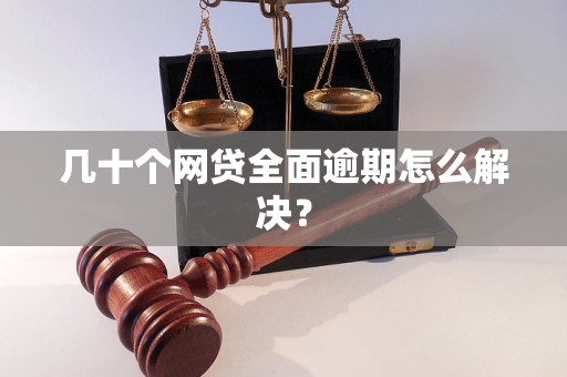 几十个网贷全面逾期怎么解决？