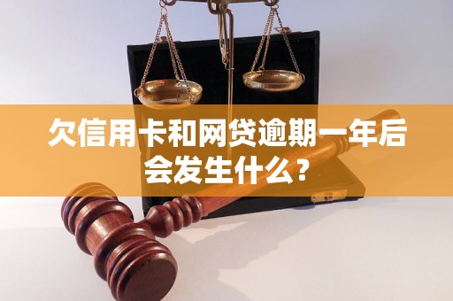 欠信用卡和网贷逾期一年后会发生什么？