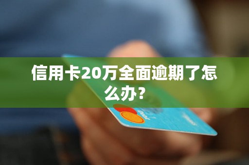 信用卡20万全面逾期了怎么办？