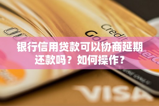 银行信用贷款可以协商延期还款吗？如何操作？