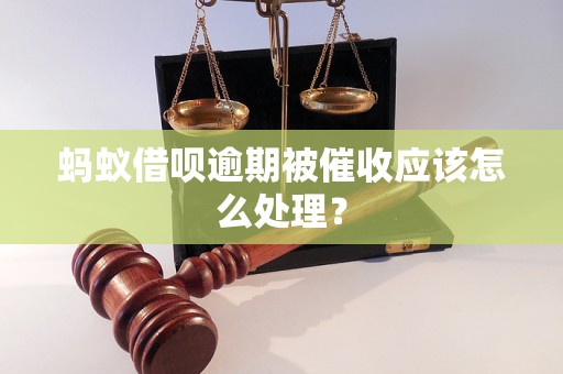 蚂蚁借呗逾期被催收应该怎么处理？