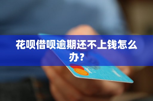 花呗借呗逾期还不上钱怎么办？