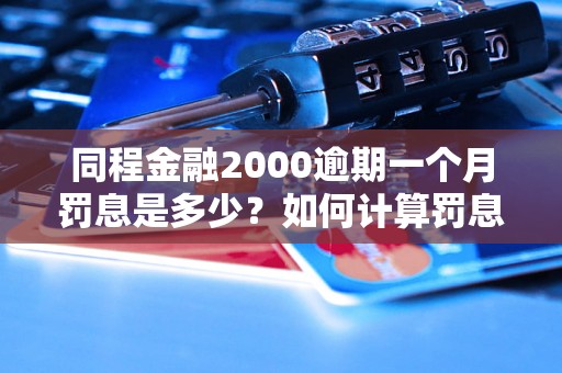 同程金融2000逾期一个月罚息是多少？如何计算罚息金额？