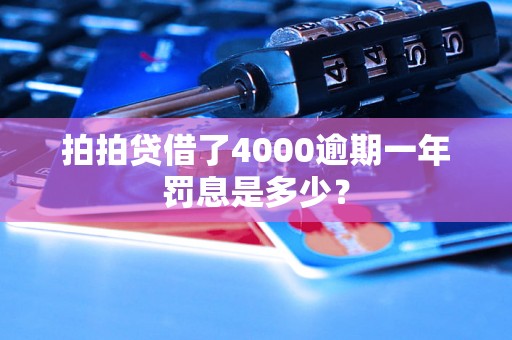 拍拍贷借了4000逾期一年罚息是多少？