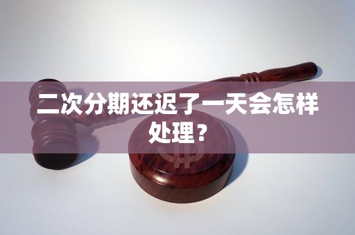 二次分期还迟了一天会怎样处理？