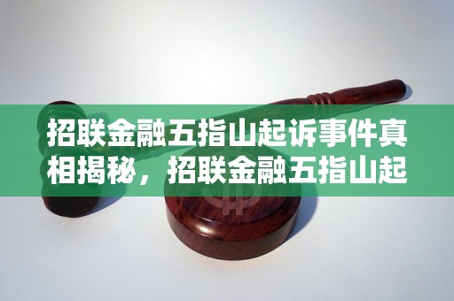 招联金融五指山起诉事件真相揭秘，招联金融五指山起诉案件调查报道