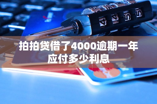 拍拍贷借了4000逾期一年应付多少利息