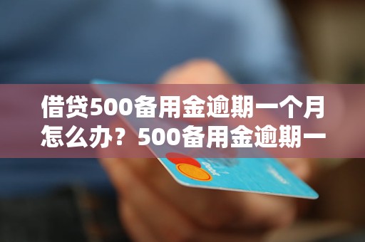 借贷500备用金逾期一个月怎么办？500备用金逾期一个月会怎样处理？