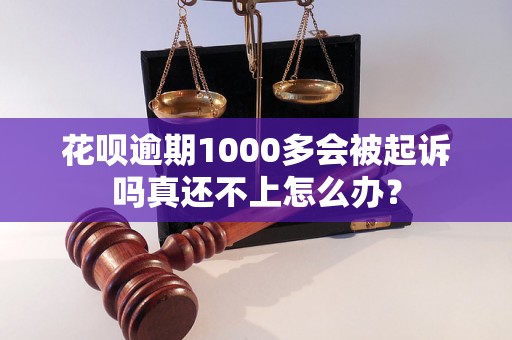 花呗逾期1000多会被起诉吗真还不上怎么办？