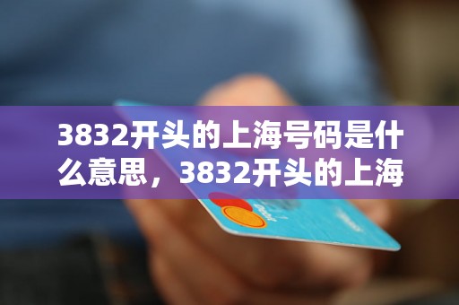 3832开头的上海号码是什么意思，3832开头的上海电话号码归属地查询
