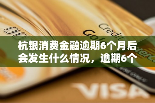 杭银消费金融逾期6个月后会发生什么情况，逾期6个月后的处理方式