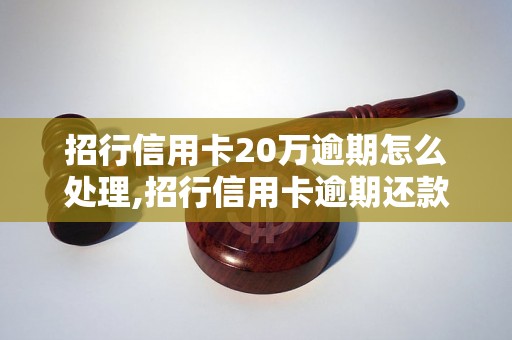 招行信用卡20万逾期怎么处理,招行信用卡逾期还款方式及后果