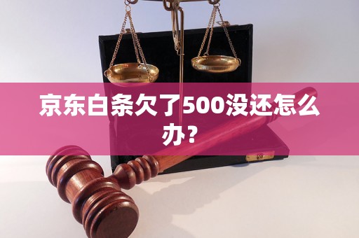 京东白条欠了500没还怎么办？