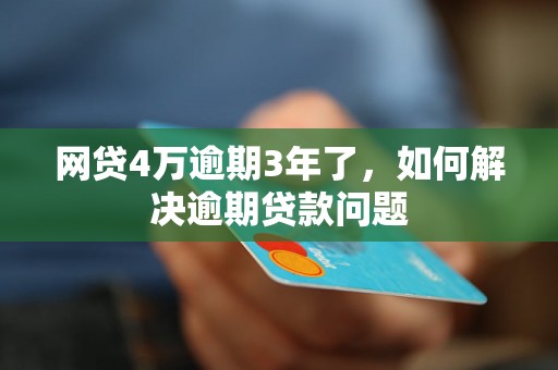 网贷4万逾期3年了，如何解决逾期贷款问题