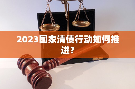 2023国家清债行动如何推进？