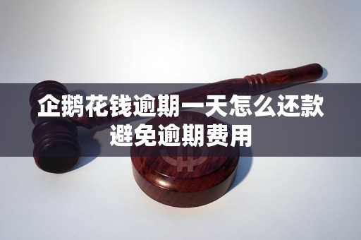 企鹅花钱逾期一天怎么还款避免逾期费用