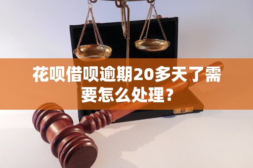 花呗借呗逾期20多天了需要怎么处理？